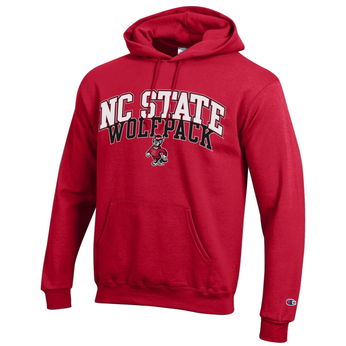 Red Powerblend Hood Sweatshirt - NC